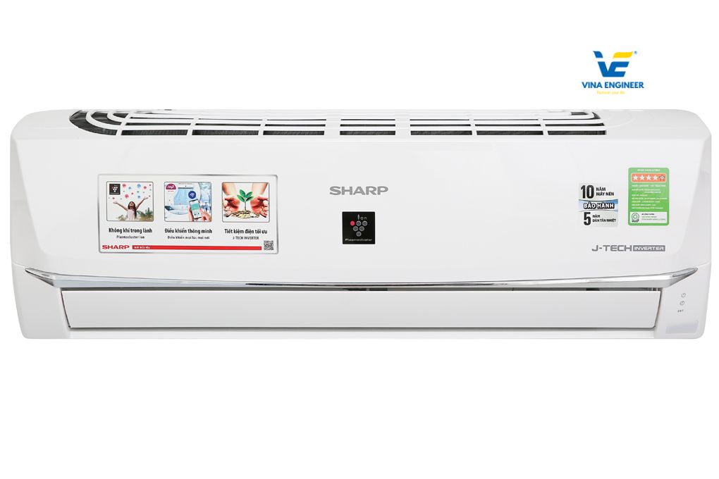 Máy Lạnh Sharp Inverter 1 HP AH-XP10WHW